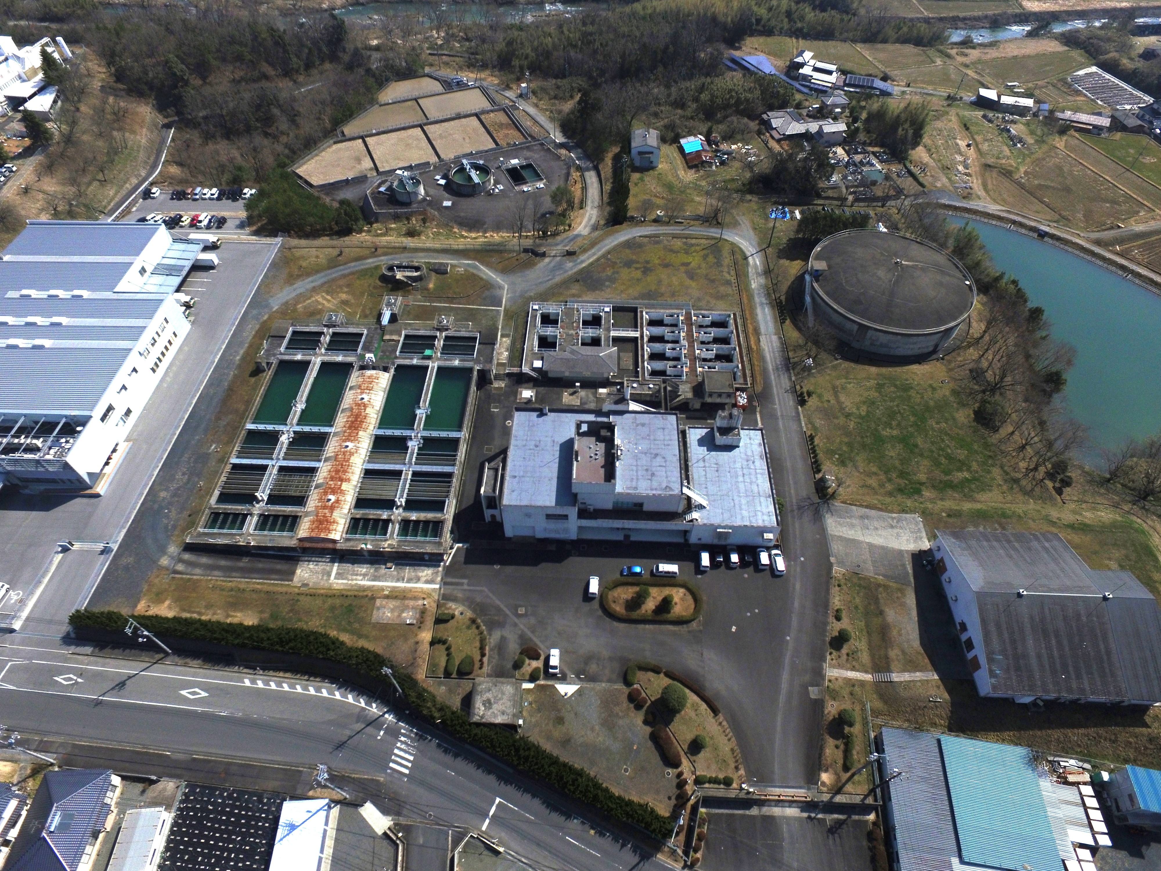 津山第２浄水場全景写真